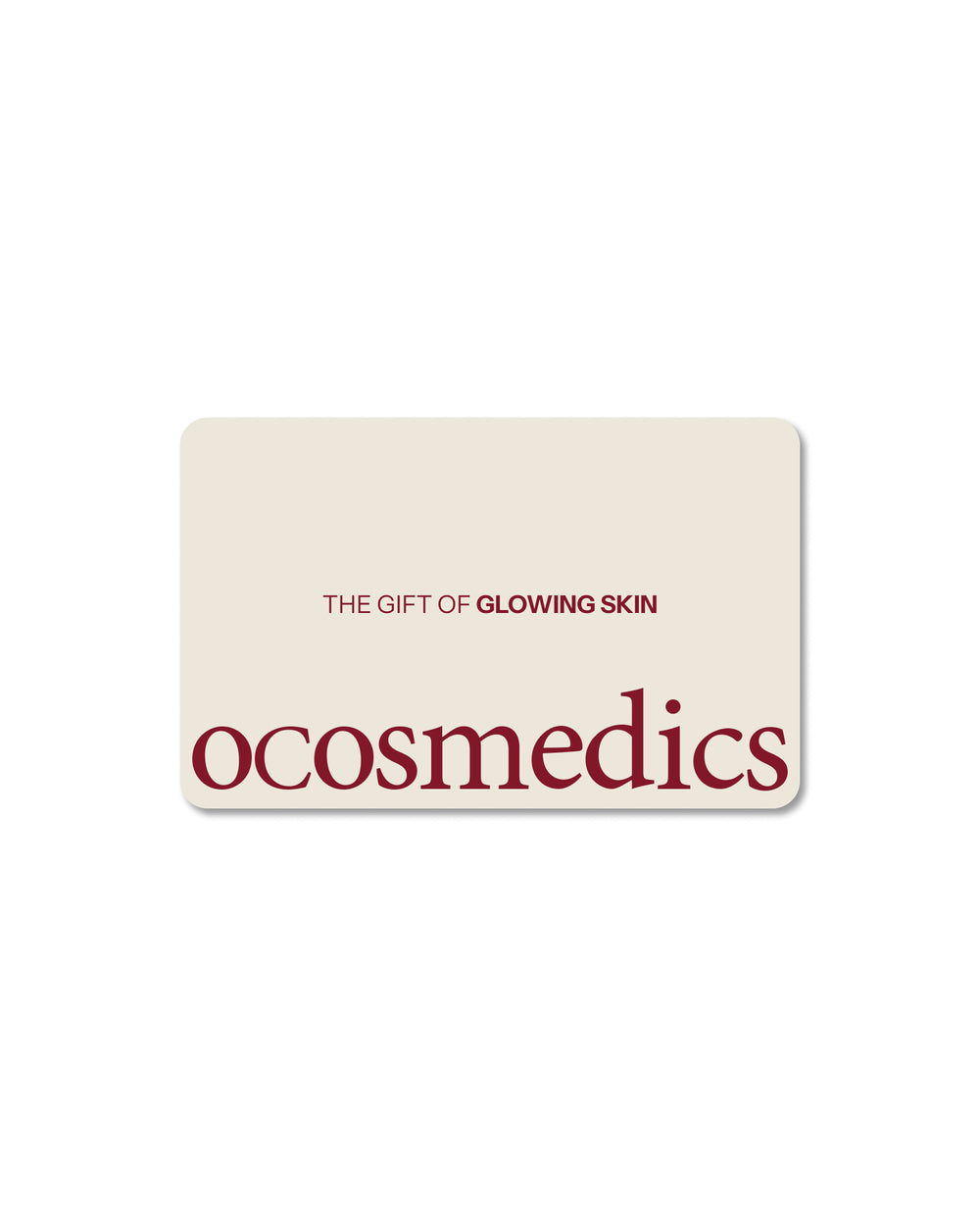 Gift Card - The Gift Of Glowing Skin (Sand)