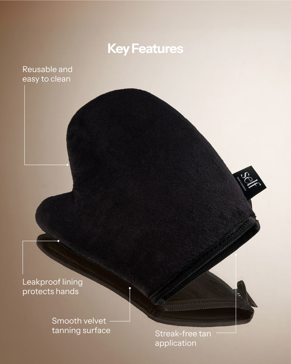 Velvet Tanning Mitt
